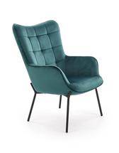 Кресло Halmar Кресло Halmar CASTEL (темно-зеленый/черный) арт. V-CH-CASTEL-FOT-C.ZIELONY