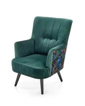 Кресло Halmar Кресло Halmar PAGONI (темно-зеленый/черный) арт. V-PL-PAGONI-FOT-C.ZIELONY