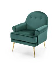 Кресло Halmar Кресло Halmar SANTI (темно-зеленый/золотой) арт. V-CH-SANTI-FOT-C.ZIELONY