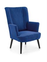 Кресло Halmar Кресло Halmar DELGADO (темно-синий/черный) арт. V-PL-DELGADO-FOT-GRANATOWY