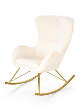 Кресло Halmar Кресло-качалка Halmar LIBERTO (кремовый/золотой) арт. V-CH-LIBERTO-FOT-KREMOWY