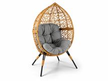 Кресло Halmar Кресло Halmar OSKAR (натуральный/светло-серый) арт. V-CH-OSKAR-FOT