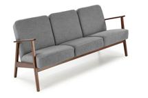 Кресло Halmar Диван HALMAR MILANO 3S tap. Castel 93 серый/орех арт. V-PL-MILANO_3S-SOFA-POPIEL
