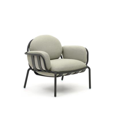 Кресло La Forma (ех Julia Grup) Уличное кресло Joncols с бежевой обивкой и серым алюминием арт. 420173