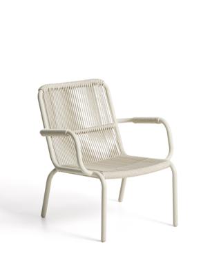 Кресло La Forma (ех Julia Grup) Уличное кресло Salis из алюминия цвета таупе и веревки арт. 483385