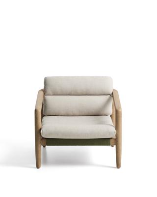 Кресло La Forma (ех Julia Grup) Уличное кресло Menfi из массива акации и зеленой веревки арт. 482299