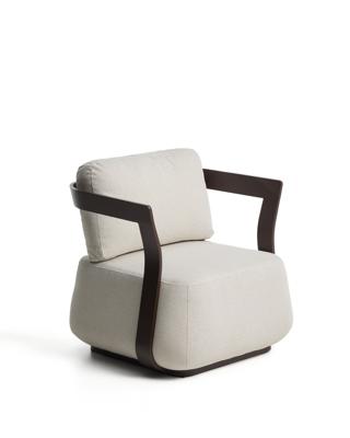 Кресло La Forma (ех Julia Grup) Уличное кресло Tamaris из алюминия коричневого цвета арт. 482650