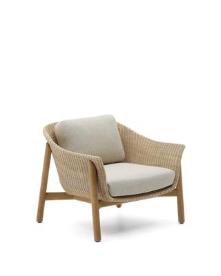 Кресло La Forma (ех Julia Grup) Кресло Galea из тикового дерева и синтетического ротанга арт. 261889