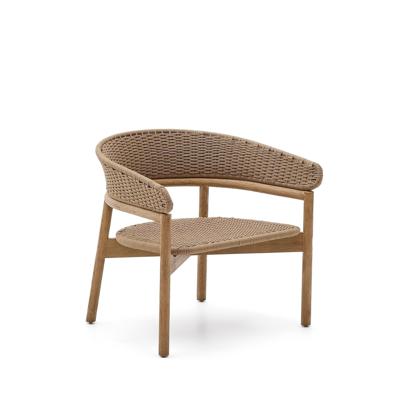 Кресло La Forma (ех Julia Grup) Кресло Arinella из акации с натуральной отделкой и бежевой веревкой арт. 253621