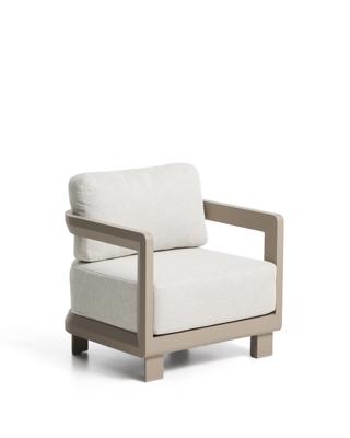 Кресло La Forma (ех Julia Grup) Уличное кресло Nerano из алюминия цвета таупе арт. 482630