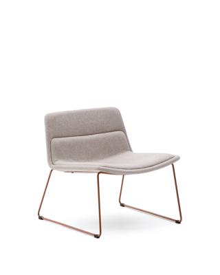 Кресло La Forma (ех Julia Grup) Zahara Стул со стальными ножками полиэстер бежевый арт. 264694