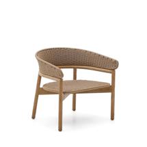 Кресло La Forma (ех Julia Grup) Кресло Arinella из акации с натуральной отделкой и бежевой веревкой арт. 253621