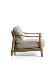 Кресло La Forma (ех Julia Grup) Уличное кресло Elunda из тикового дерева и бежевой веревки арт. 482217