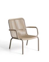 Кресло La Forma (ех Julia Grup) Уличное кресло Salis из алюминия цвета экрю и веревки арт. 483389