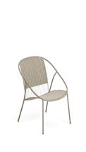 Кресло La Forma (ех Julia Grup) Кресло уличное Atrani из стали и веревки цвета таупе арт. 481373