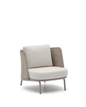 Кресло La Forma (ех Julia Grup) Уличное кресло Sedalis из алюминия и серо-коричневой веревки арт. 251569