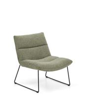 Кресло La Forma (ех Julia Grup) Кресло Asen из зеленого шенилла с черными стальными ножками арт. 425431