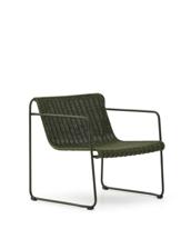 Кресло La Forma (ех Julia Grup) Кресло Maurina из оцинкованной стали зелёного цвета и зелёным шнуром арт. 261953