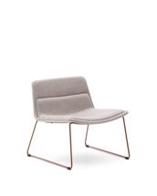 Кресло La Forma (ех Julia Grup) Zahara Стул со стальными ножками полиэстер бежевый арт. 264694