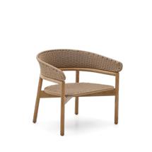 Кресло La Forma (ех Julia Grup) Кресло Arinella из акации с натуральной отделкой и бежевой веревкой арт. 253621