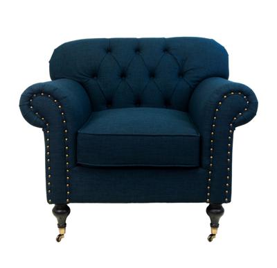 Кресло MAK interior Классические кресла Kavita dark blue арт. DF-1819-B1