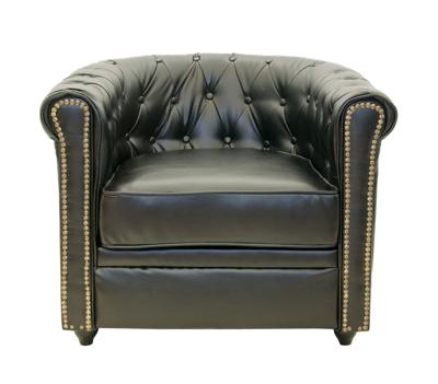 Кресло MAK interior Кожаные кресла Karo black арт. 5KS24029-1-B