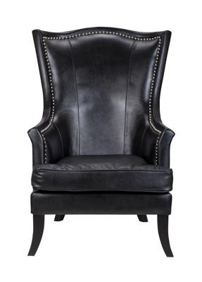 Кресло MAK interior Кожаные кресла Chester black leather арт. KS-957-BGL