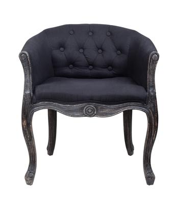Кресло MAK interior Низкие кресла для дома Kandy black old арт. 5KS24559-BO