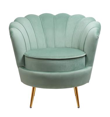 Кресло MAK interior Низкие кресла для дома Дизайнерское кресло ракушка зеленое Pearl green арт. 7LV29040-GR