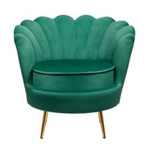 Кресло MAK interior Низкие кресла для дома Дизайнерское кресло ракушка Pearl green v2 зеленый арт. 7LV29040-GRE