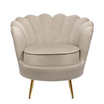 Кресло MAK interior Низкие кресла для дома Дизайнерское кресло ракушка Pearl taupe коричневое арт. 7LV29040-T