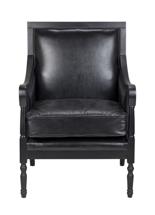 Кресло MAK interior Классические кресла Colin black leather арт. GS-9016-GL