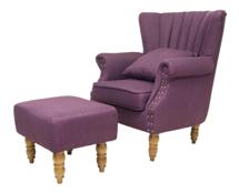 Кресло MAK interior Кресла с пуфами Lab violet арт. 5KS24036-V