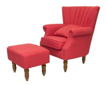 Кресло MAK interior Кресла с пуфами Lab red арт. 5KS24036-R