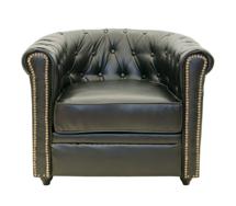 Кресло MAK interior Кожаные кресла Karo black арт. 5KS24029-1-B