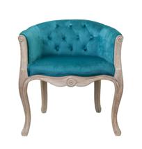 Кресло MAK interior Низкие кресла для дома Kandy blue velvet арт. 5KS24558-BV