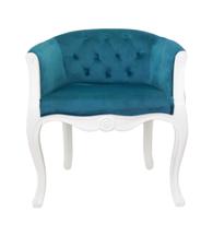 Кресло MAK interior Низкие кресла для дома Kandy blue+white арт. 5KS24558-BVW