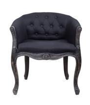 Кресло MAK interior Низкие кресла для дома Kandy black old арт. 5KS24559-BO