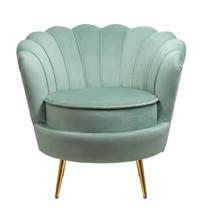 Кресло MAK interior Низкие кресла для дома Дизайнерское кресло ракушка зеленое Pearl green арт. 7LV29040-GR