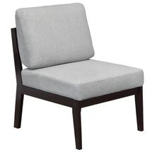 Кресло Мебелик Кресло Массив мягкое ткань серый, каркас венге арт. 007548