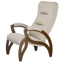 Кресло Мебелик Кресло для отдыха Весна Компакт Ткань ультра санд, каркас орех антик арт. 008485