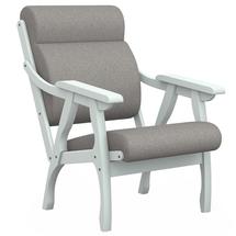 Кресло Мебелик Кресло Вега 10 ткань серый, каркас снег арт. 007985