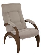 Кресло Мебелик Кресло для отдыха Пири, ткань беж, каркас орех арт. 008203