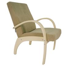 Кресло Мебелик Кресло для отдыха Денди шпон, Ткань ультра санд, каркас дуб шампань шпон арт. 008380