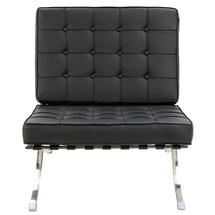 Кресло МиК Кресло Барселона MK-5511-BL 80х80х90 см Черный арт. ZN-137029