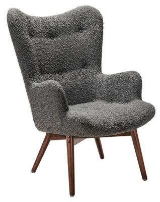 Кресло R-Home Кресло Хайбэк темно-серый/т.орех арт. 4101060121h_Grey_т.орех
