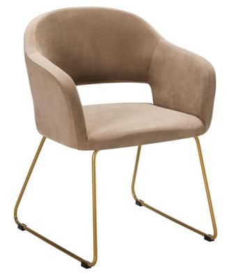 Кресло R-Home Кресло Oscar Diag beige/Линк золото арт. 410118154h_Diagbeige