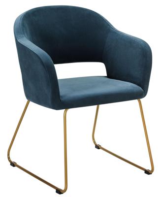Кресло R-Home Кресло Oscar Diag blue/Линк золото арт. 410118164h_Diagblue