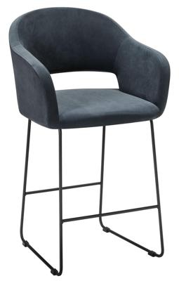 Кресло R-Home Кресло полубар Oscar Diag grey/Линк арт. 410118145h_Diaggrey_черн_ПБ
