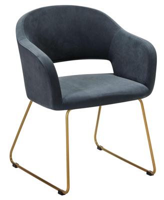 Кресло R-Home Кресло Oscar Diag grey/Линк золото арт. 410118144h_Diag grey